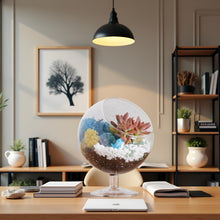 Load image into Gallery viewer, 6" Glass Chalice Succulent Terrarium Kit