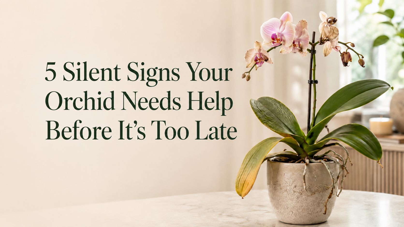 5 Silent Signs Your Orchid Needs Help Before It Is Too Late