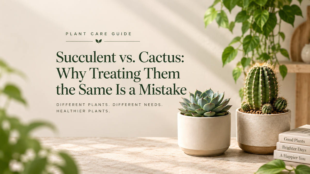 Succulent vs. Cactus: Why Treating Them the Same Is a Mistake