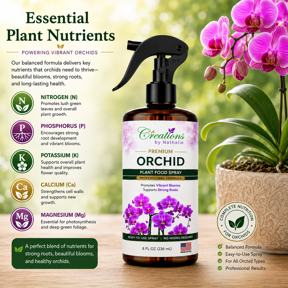Liquid Plant Food for Indoor Plants, Indoor Plant Food, Orchid Fertilizer Liquid, House Plant Food, Orchid Food Spray, Plant Fertilizer Liquid, Liquid Fertilizer for Indoor House Plants