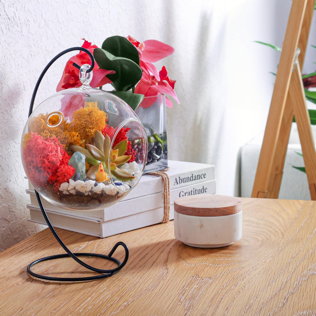 5" Glass Globe Succulent Terrarium Kit - Creations by Nathalie