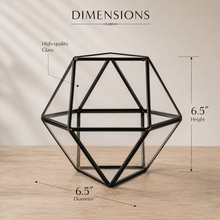 Load image into Gallery viewer, Geometric Glass Tabletop Terrarium: Modern Succulent Planter