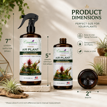 Load image into Gallery viewer, Creations by Nathalie Air Plant Food Spray, Ready-to-Use Liquid Plant Food for Air Plants &amp; Bromeliads, Indoor Fertilizer, 8 Fl Oz