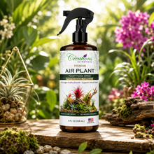 Load image into Gallery viewer, Creations by Nathalie Air Plant Food Spray, Ready-to-Use Liquid Plant Food for Air Plants &amp; Bromeliads, Indoor Fertilizer, 8 Fl Oz