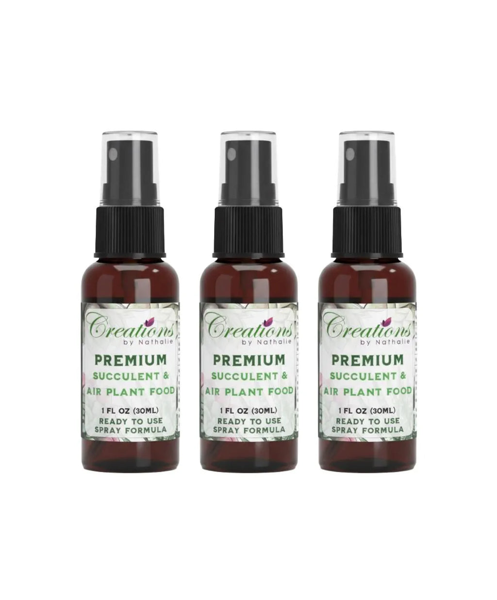 Succulent & Air Plant Fertilizer Spray — Ready-to-Use Liquid Plant Food for Terrariums, Indoor Plants & DIY Kits